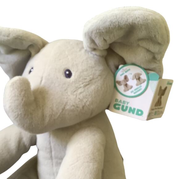 Baby Gund Flappy The Elephant - Ears Move - Sing! - Play! NWT Press Feet to Play - Picture 3 of 9